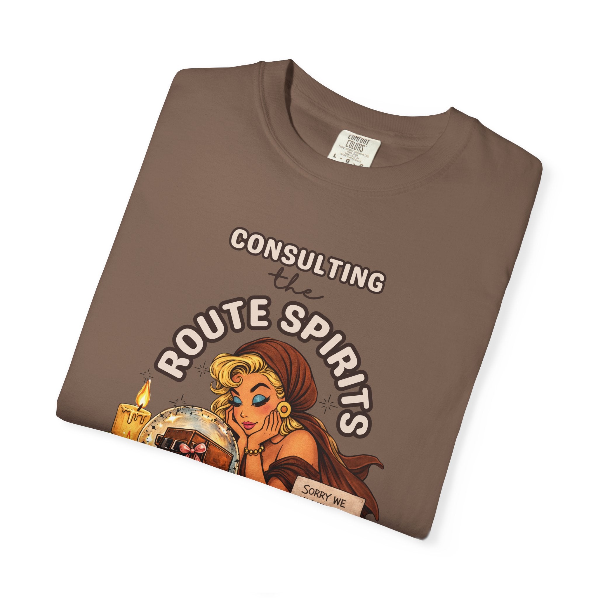 Consulting the Route Spirits Tee – Still No ETA Graphic Shirt