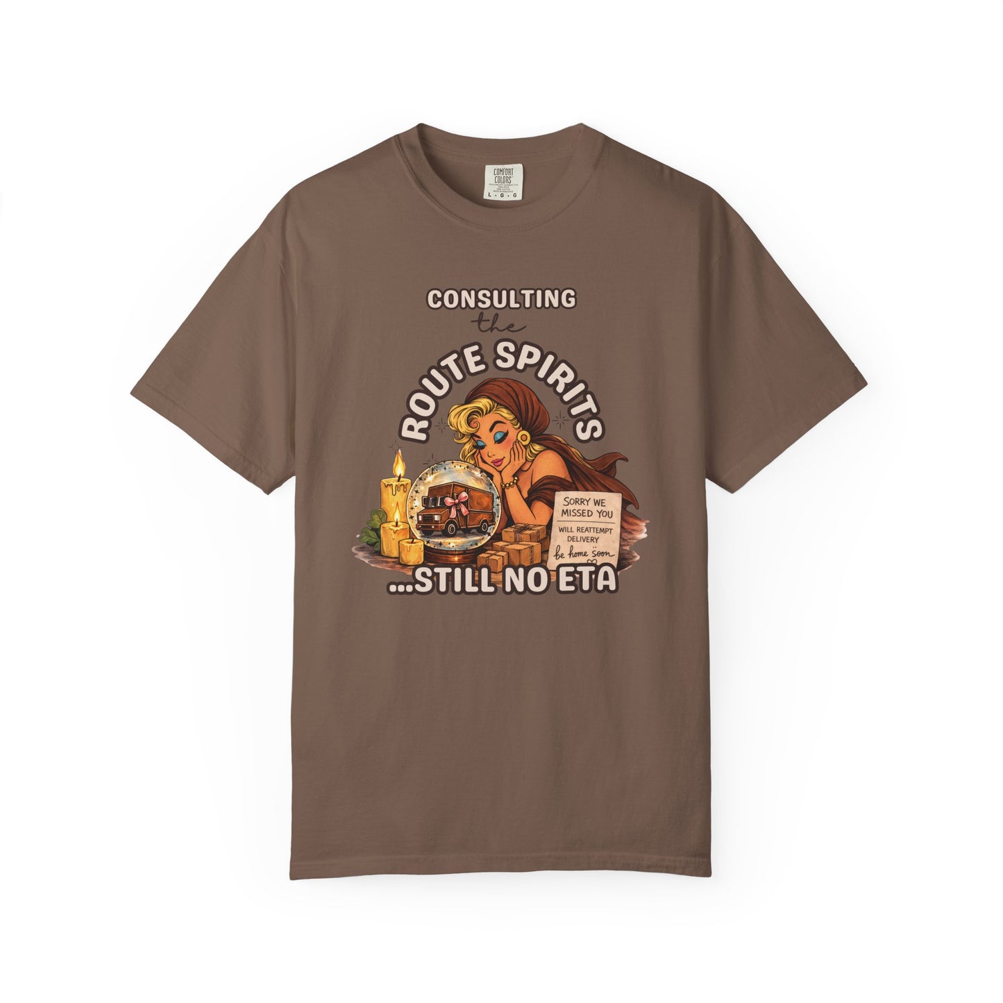Consulting the Route Spirits Tee – Still No ETA Graphic Shirt