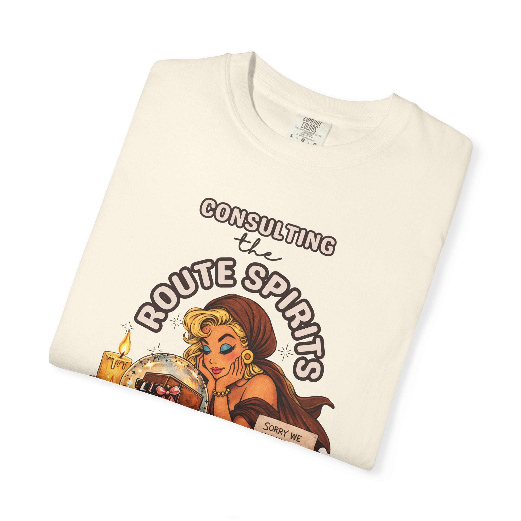Consulting the Route Spirits Tee – Still No ETA Graphic Shirt