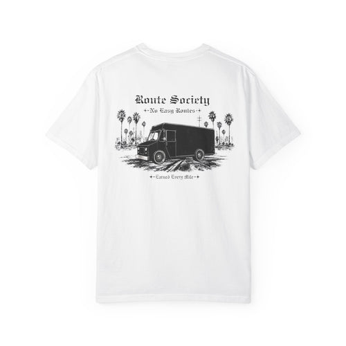 No Easy Routes Graphic Tee | Route Society Delivery Driver Shirt