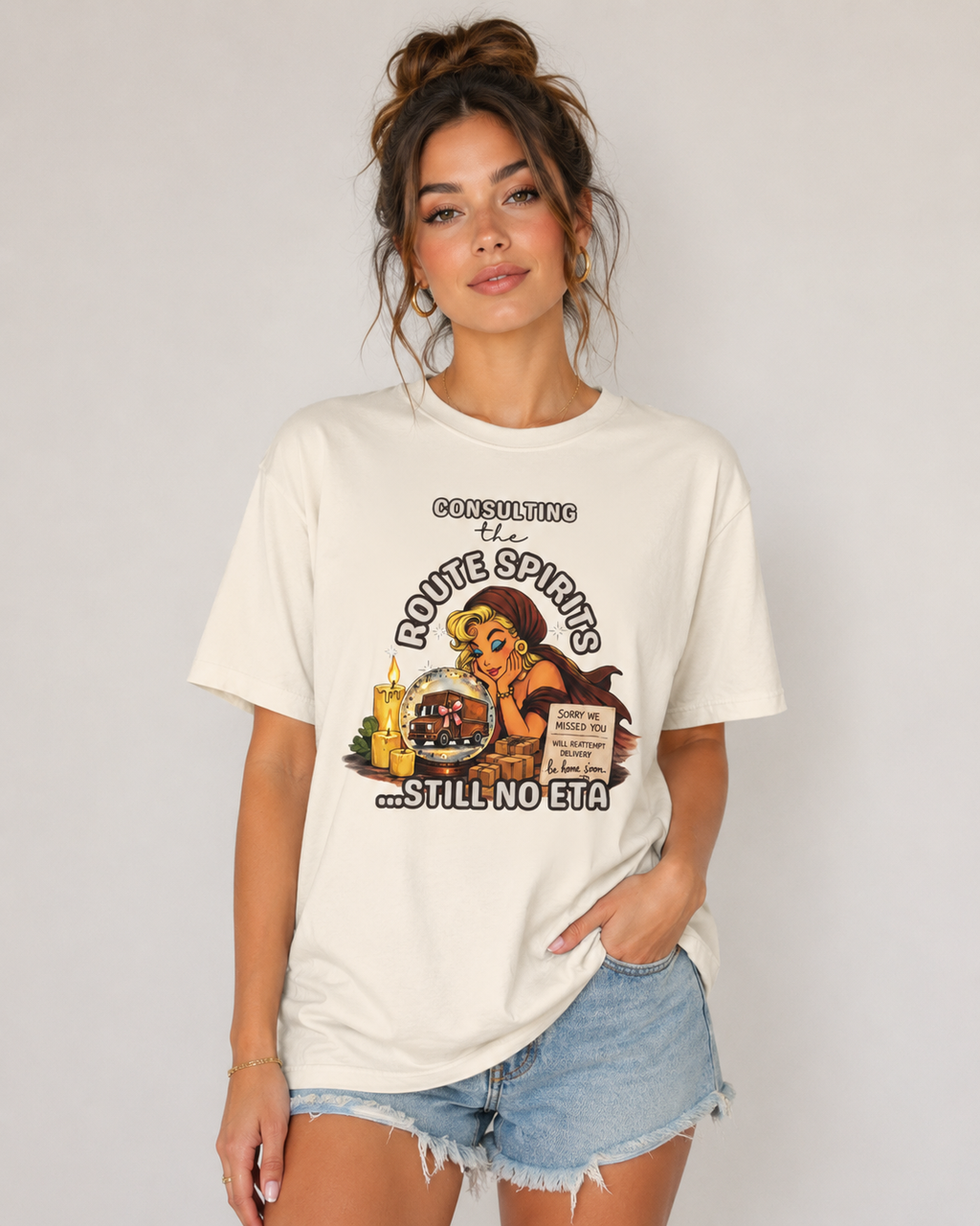 Consulting the Route Spirits Tee – Still No ETA Graphic Shirt